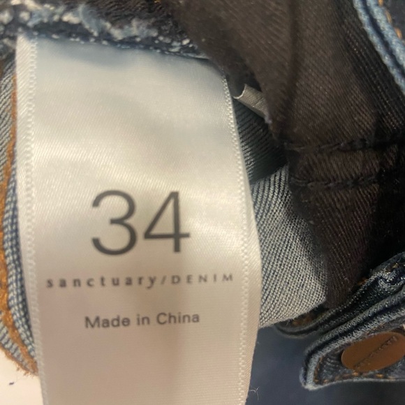 Sanctuary Dark Blue Social Skinny Jeans Size 34 - Picture 5 of 8